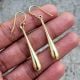 Drop dangle earring With 22k gold plated, Brass handmade jewelry